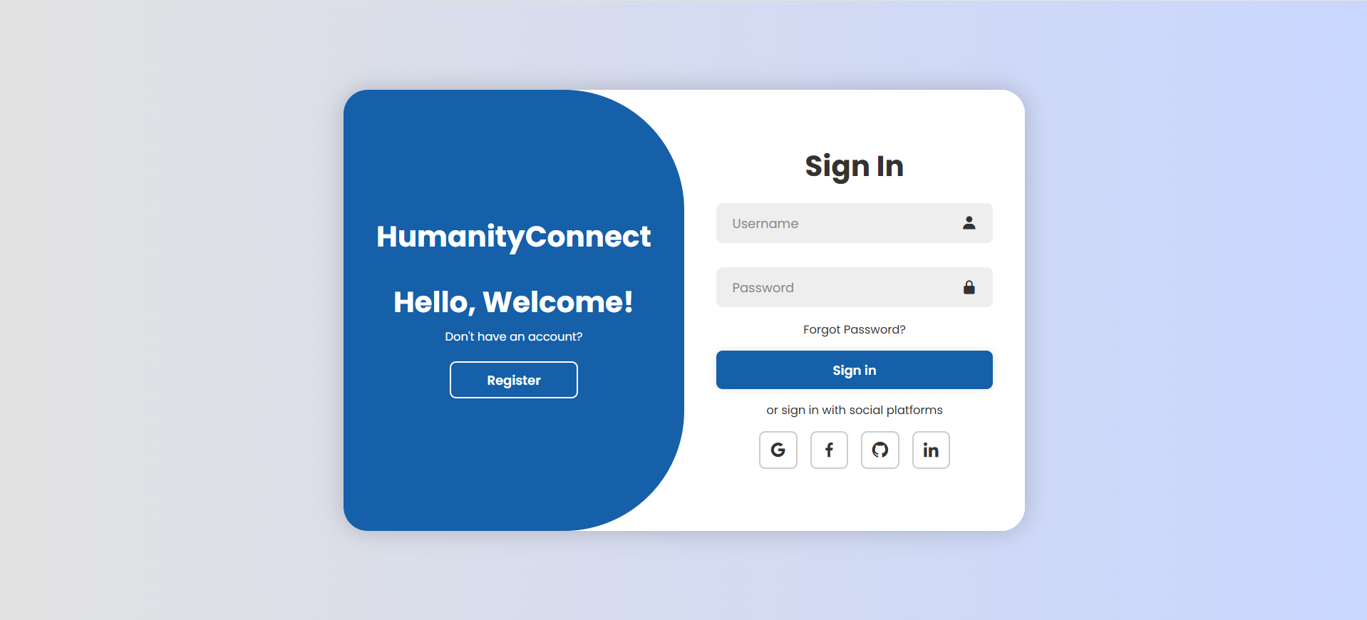 HumanityConnect screenshot